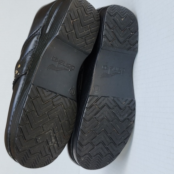 DANSKO PAVAN PROFESSIONAL BLACK NAPPA LEATHER CLOGS - Picture 5 of 11